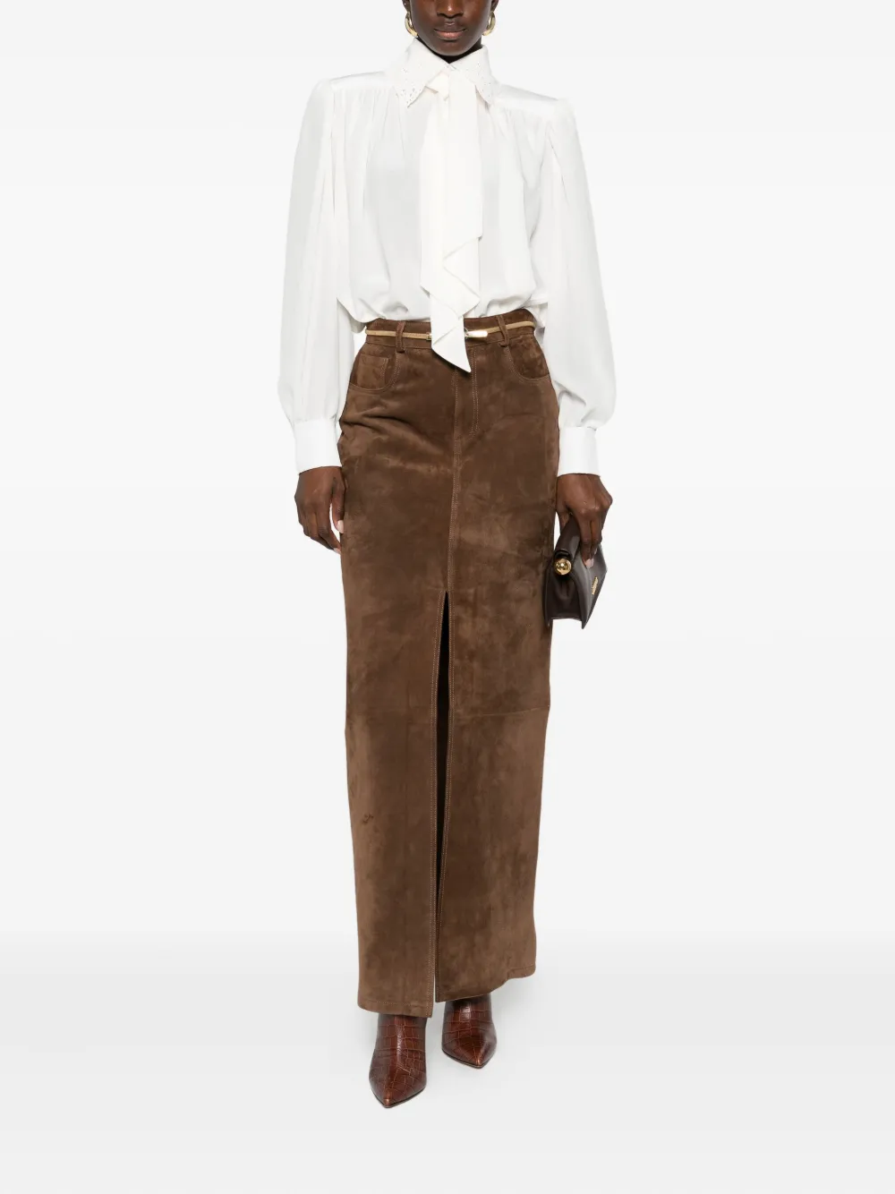 Chloé camisa con cuello de encaje | Camisas | Image 2