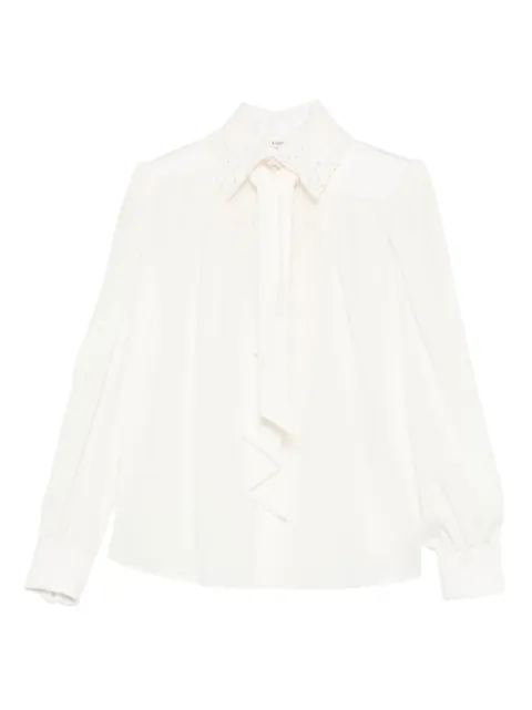 Chloé camisa con cuello de encaje