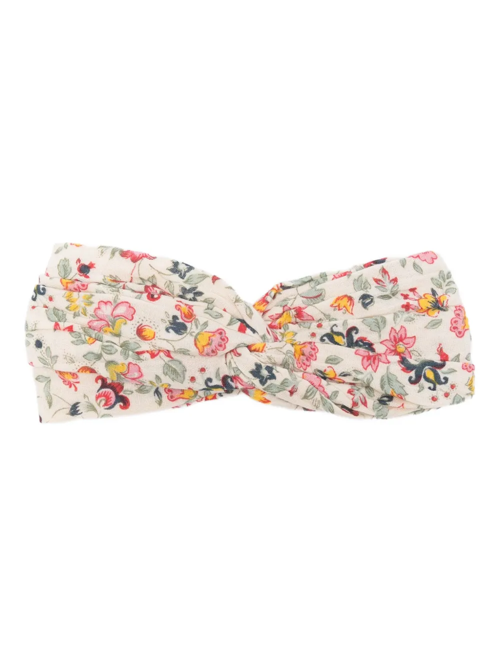 Louise Misha floral-print twisted headband | Neutrals | Image 1