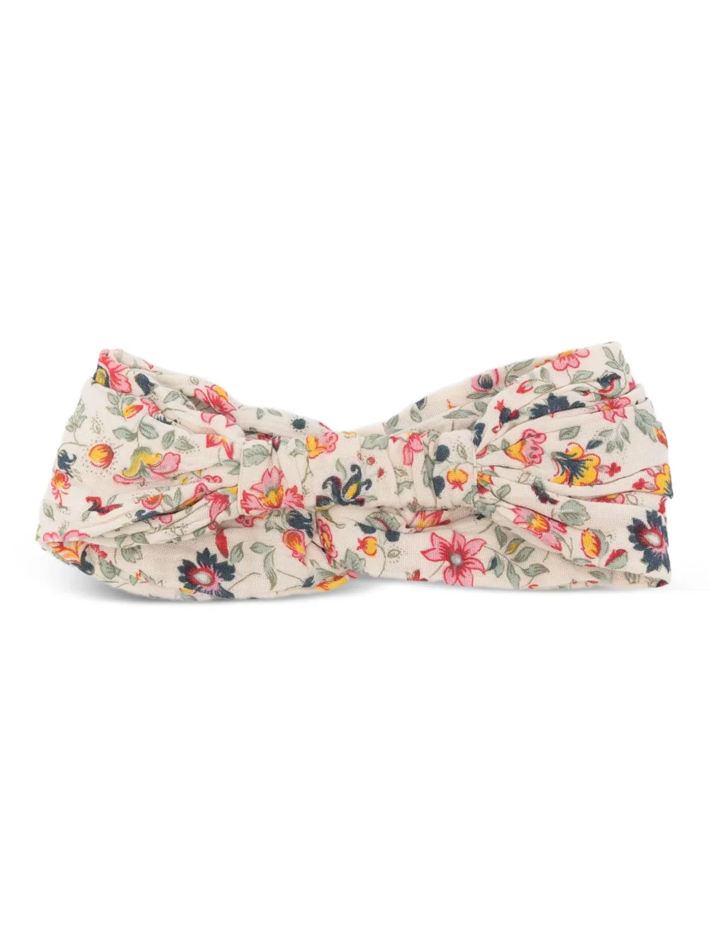 Louise Misha Haarband met bloemenprint - Beige