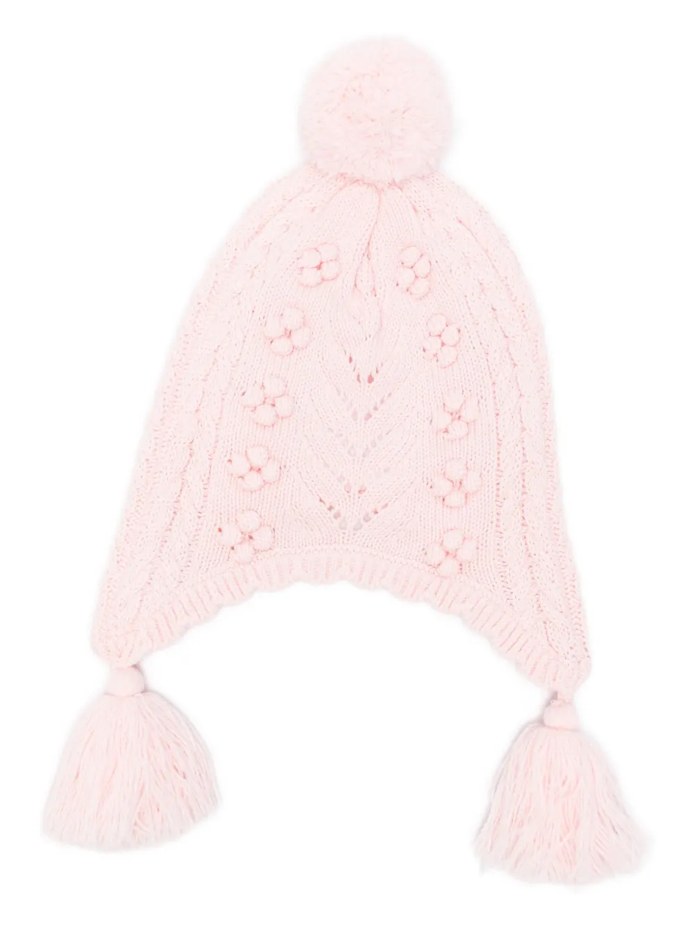 Louise Misha floral-knit tassel hat | Knitted Hats | Image 2