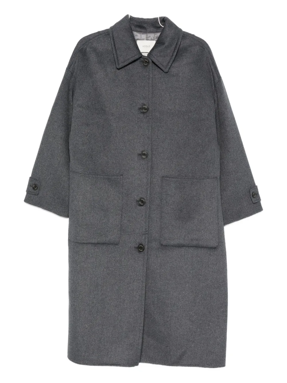 VICOLO wool-blend coat - Blu
