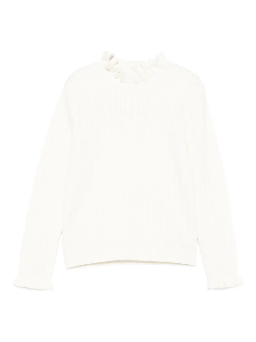 Louise Misha ruffled-detail sweater | White | Image 1