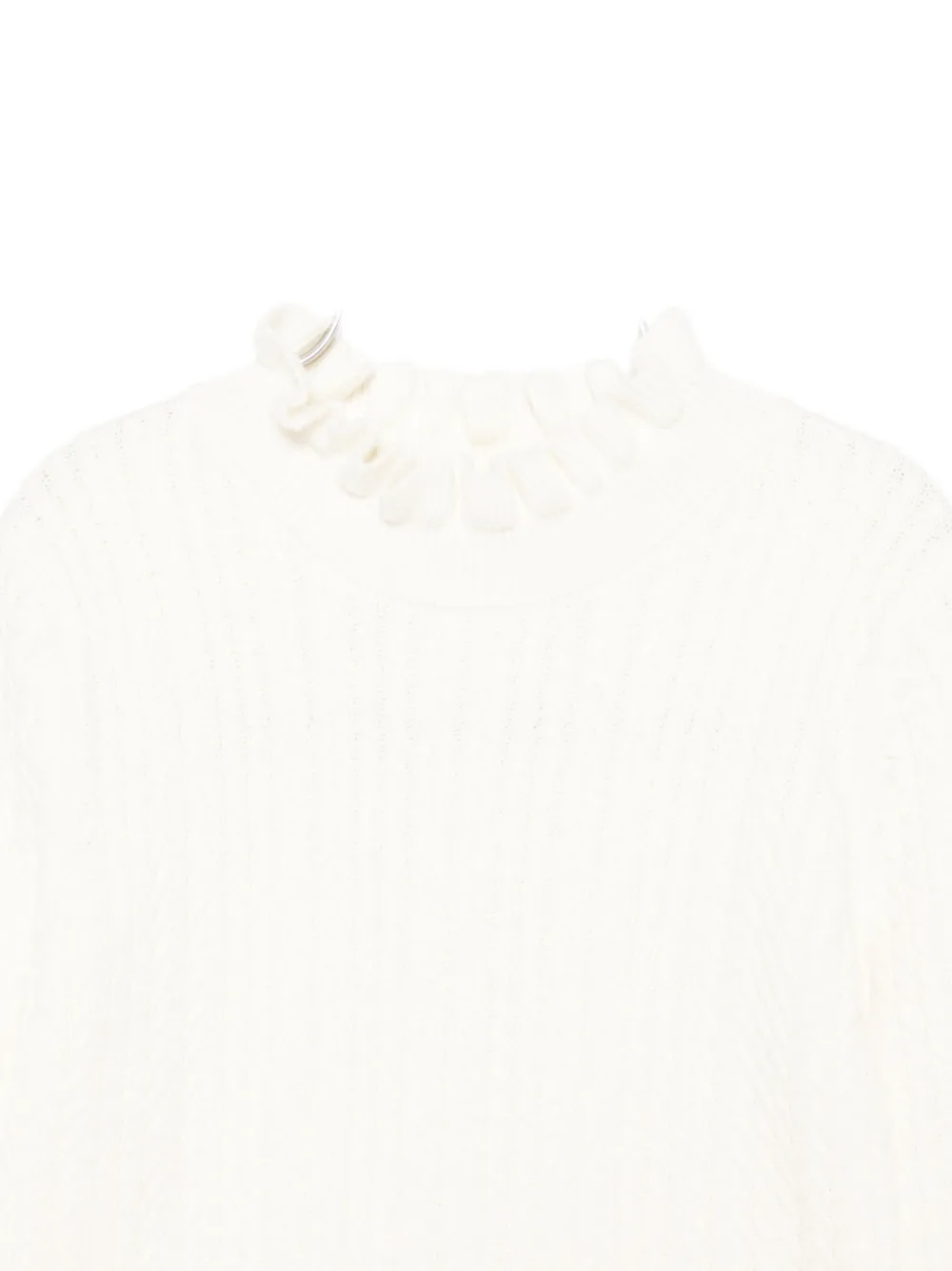 Ruffled-Detail Sweater