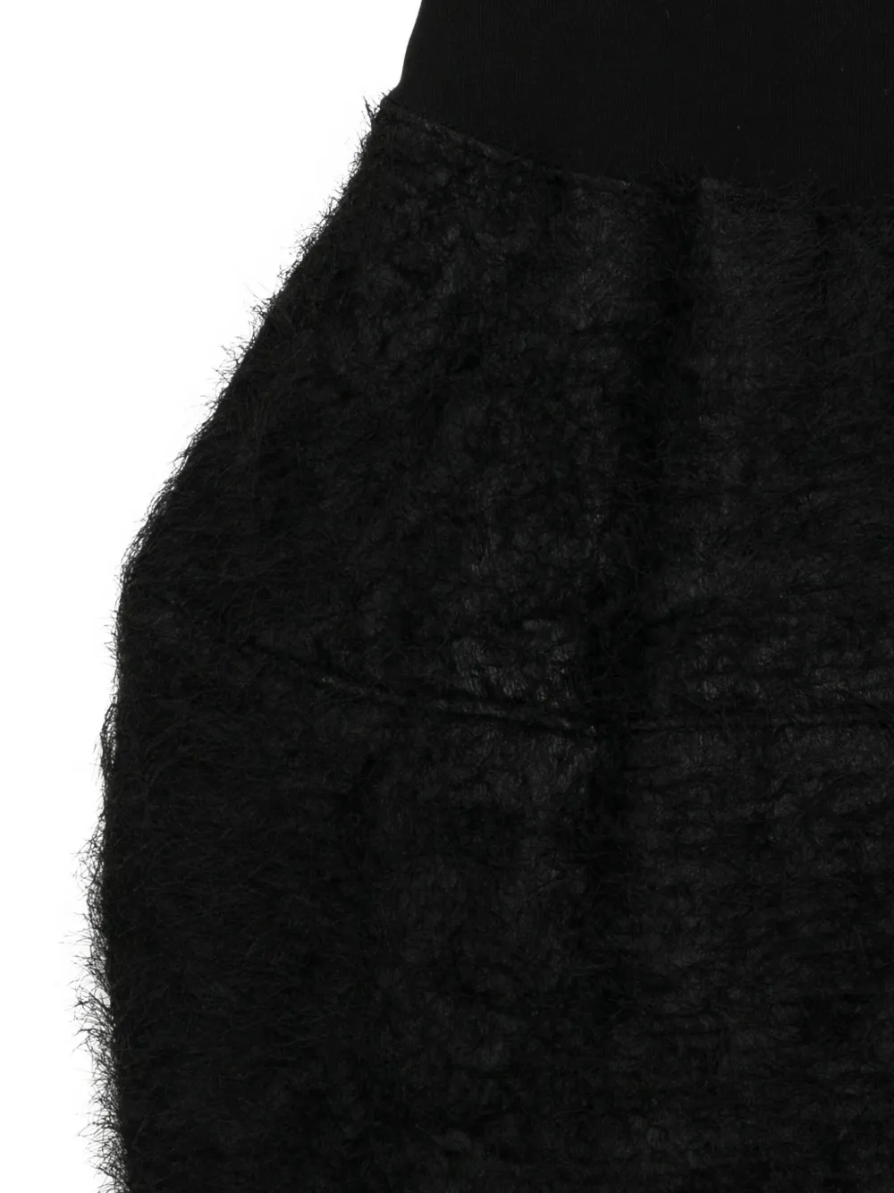 Melitta Baumeister Fur-embellished Skirt In Black