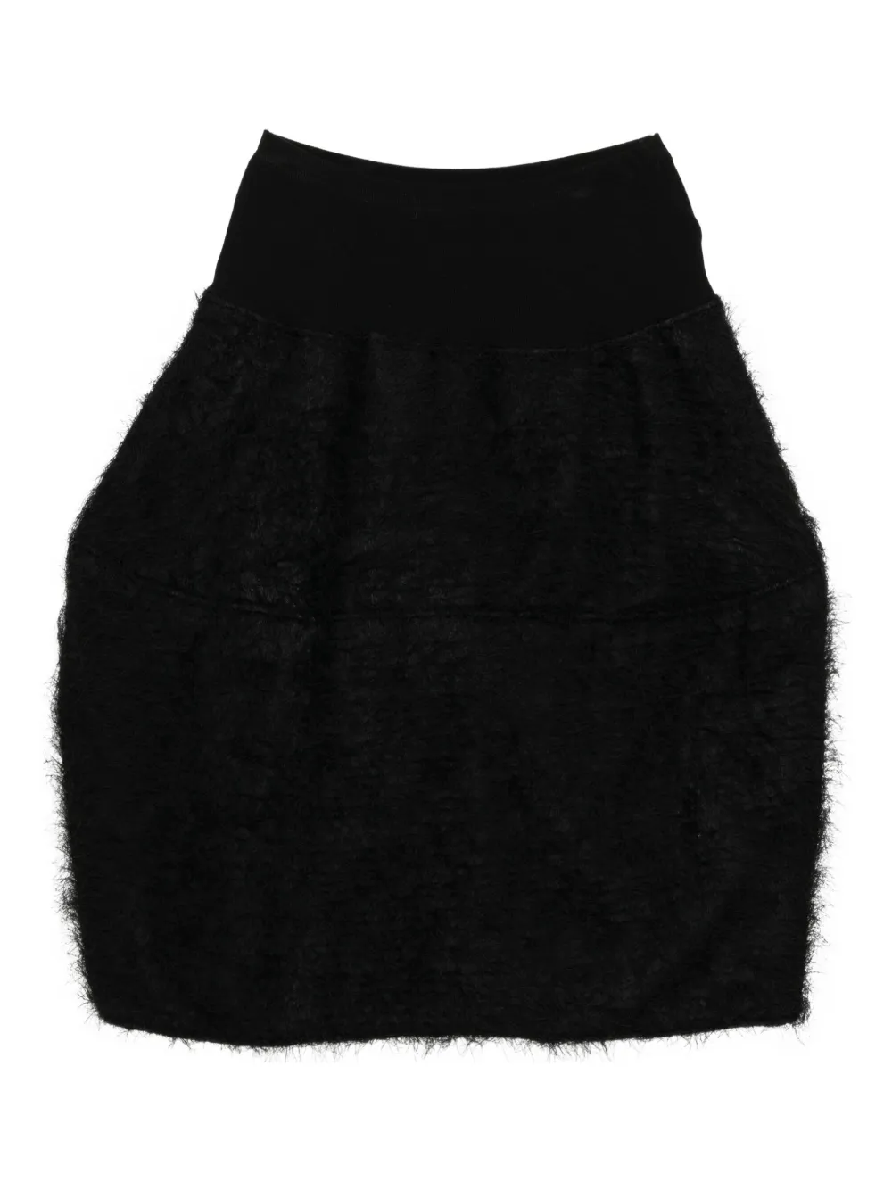 Melitta Baumeister Fur-embellished Skirt In Black