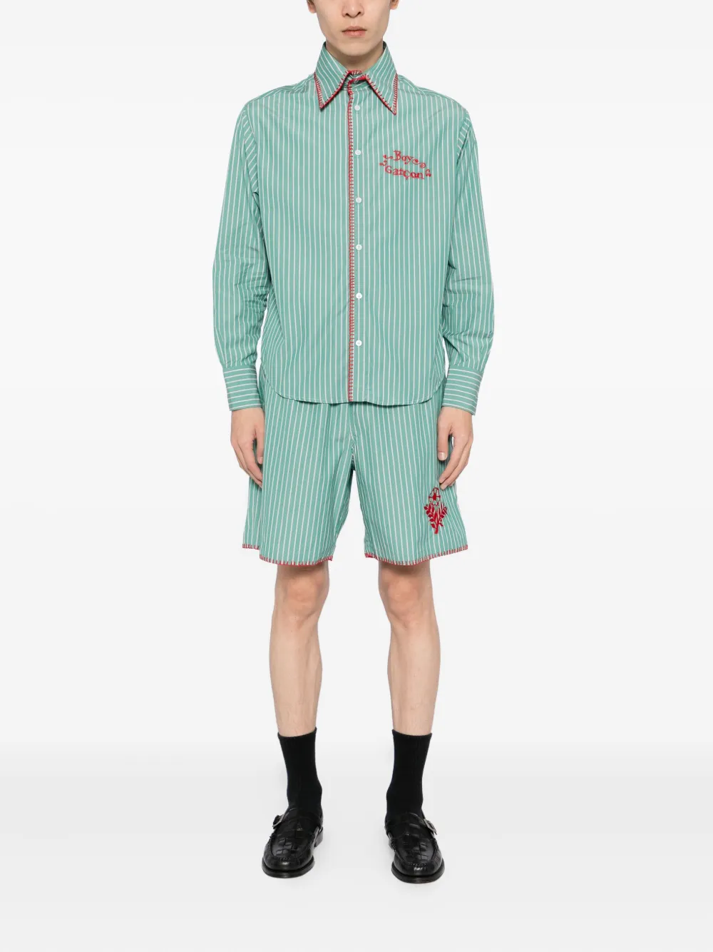 CHATEAU ORLANDO Deckchair striped shorts - Blauw