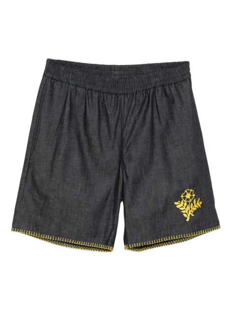 CHATEAU ORLANDO Shorts con ricamo floreale
