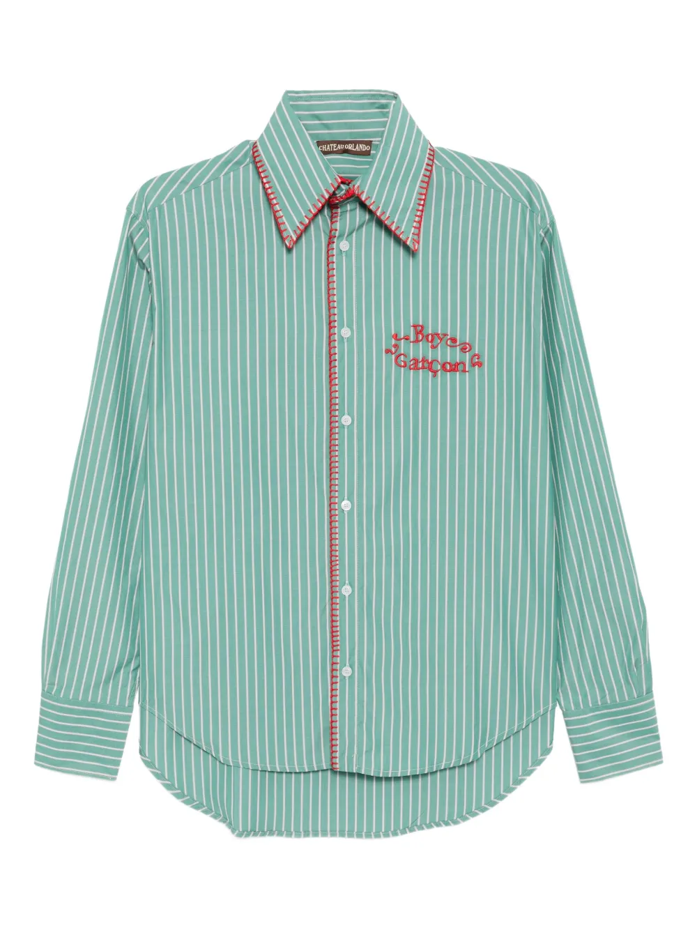CHATEAU ORLANDO camisa con rayas estampadas | azul | Image 1