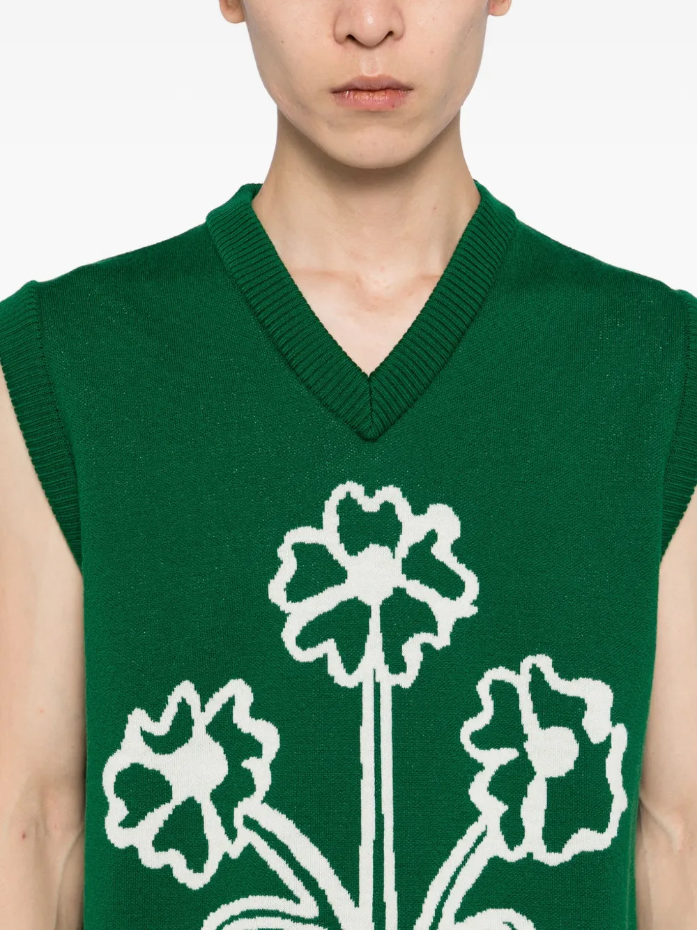 CHATEAU ORLANDO Gilet met bloemenprint Groen