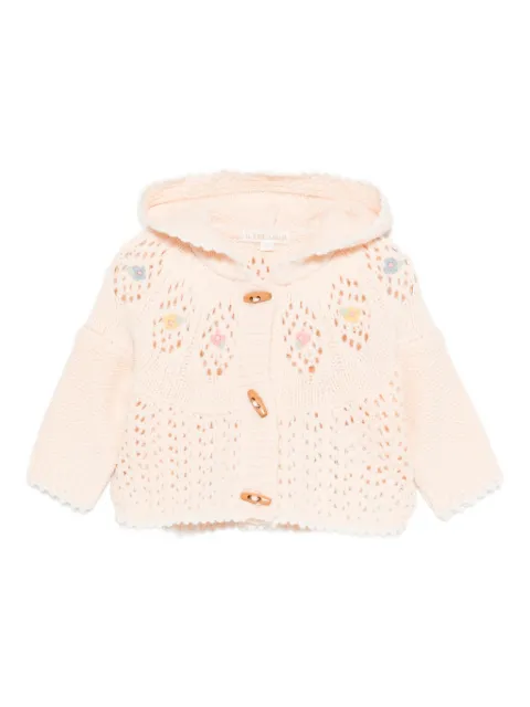 Louise Misha cárdigan con logo bordado