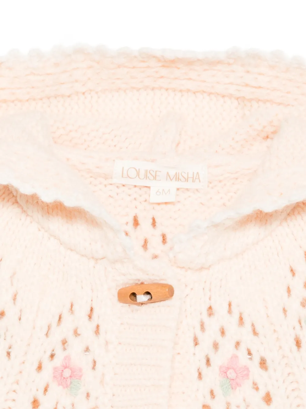 Louise Misha Vest met geborduurd logo Roze
