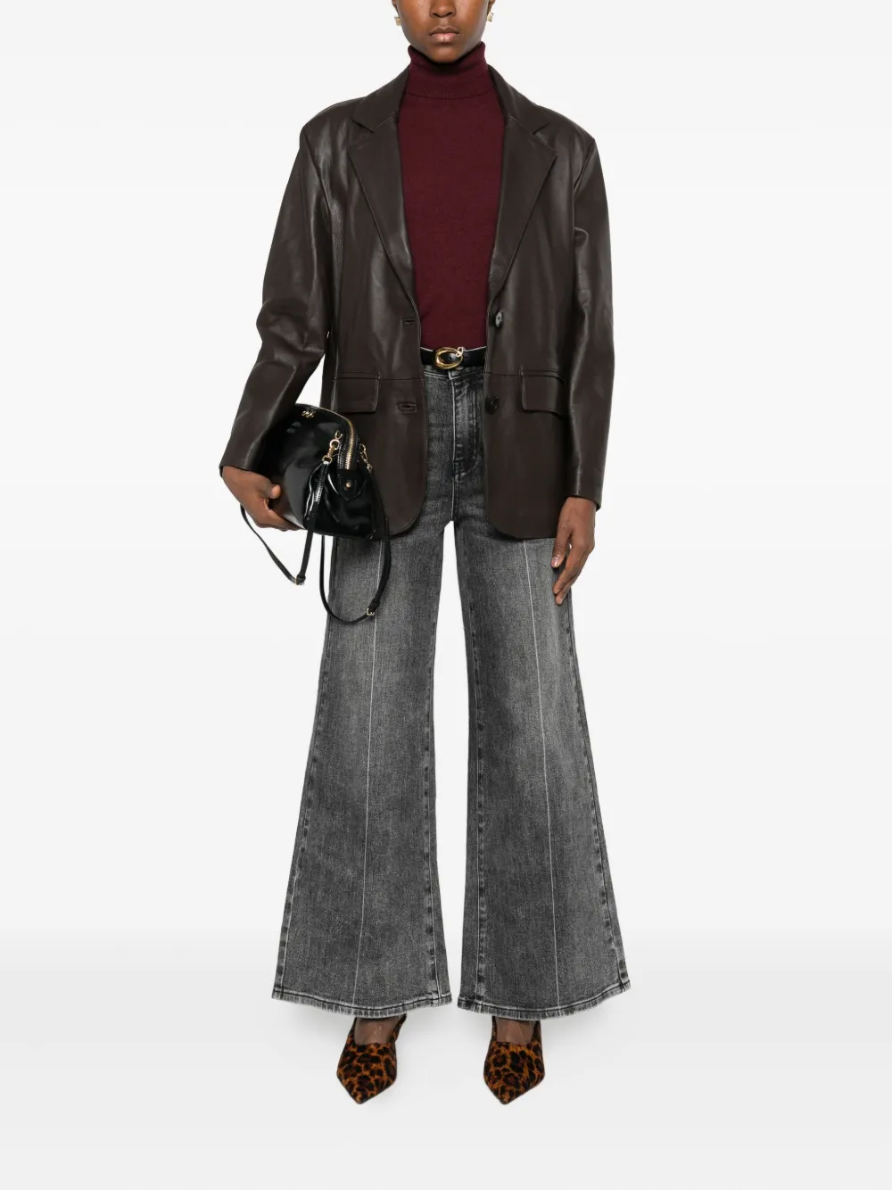 VICOLO flap-pocket buttoned leather jacket | Leather Jackets | Image 2