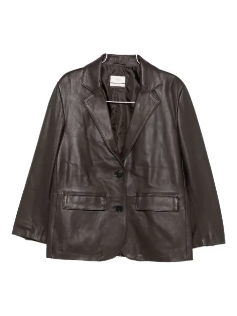 VICOLO flap-pocket buttoned leather jacket