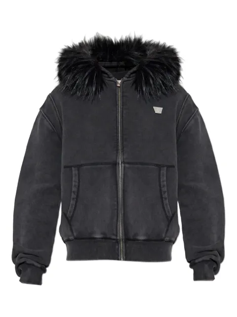 MISBHV hoodie con ribete de piel artificial