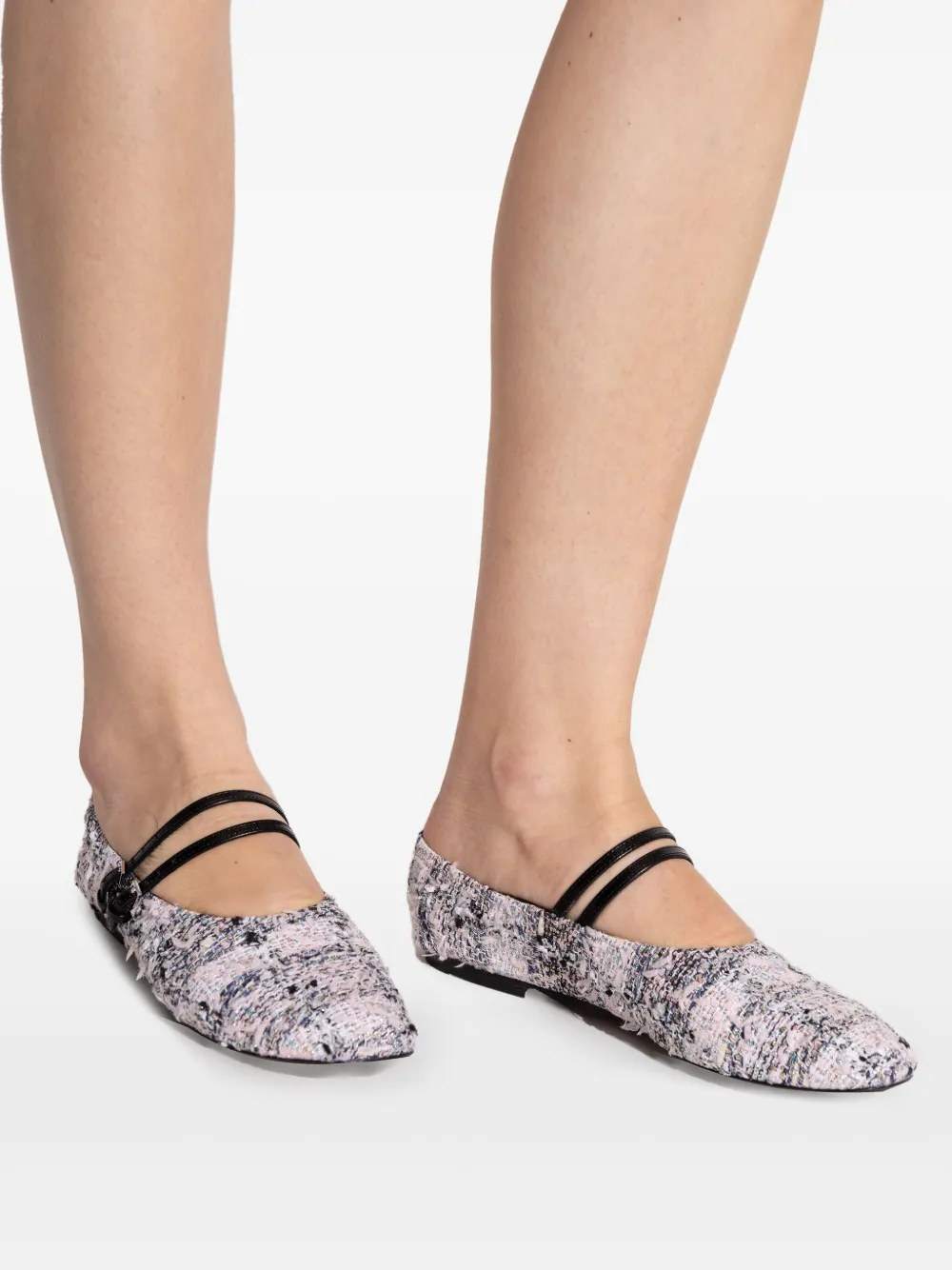 Tory Burch Ballerina's met bandje Wit