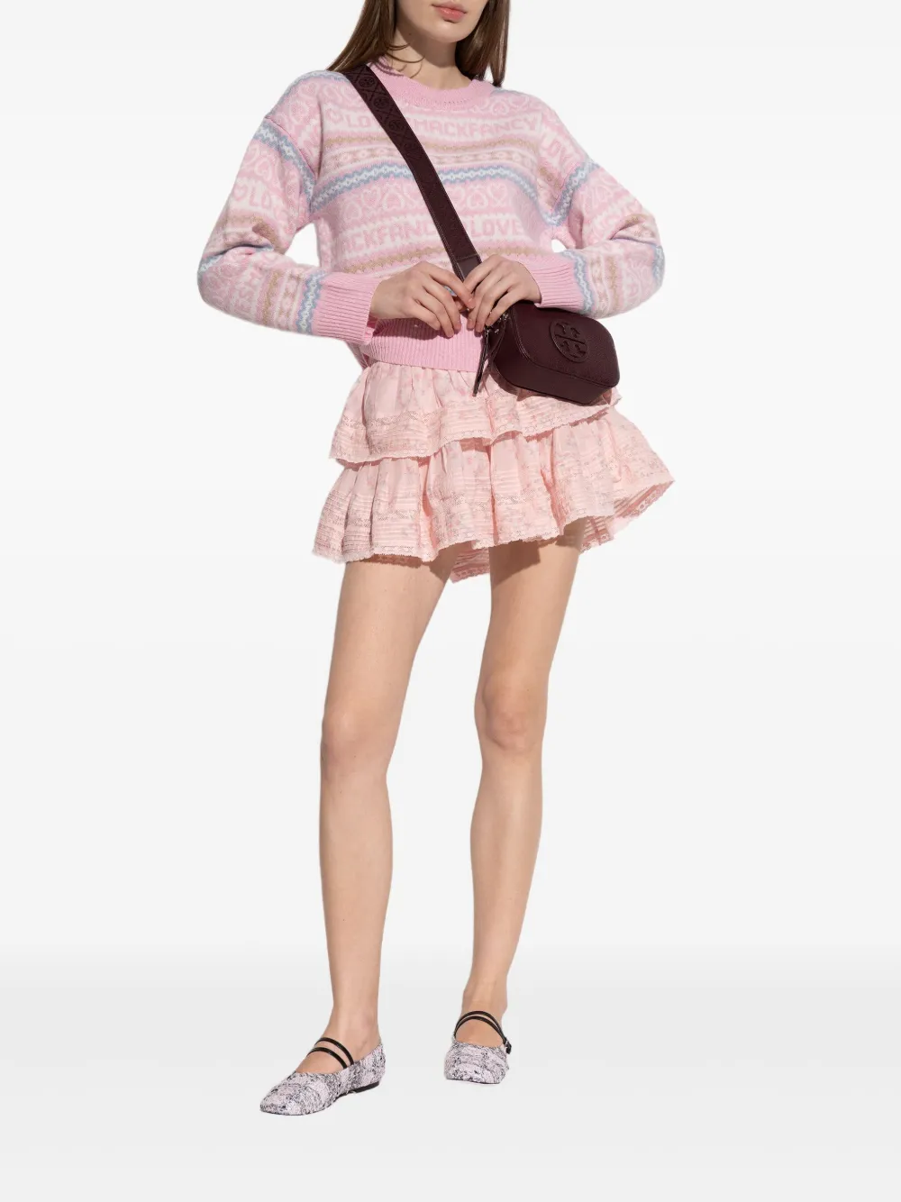 Tory Burch Ballerina's met bandje Wit