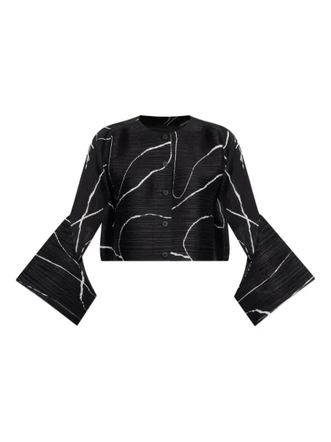 Pleats Please Issey Miyake Pause plissé jacket