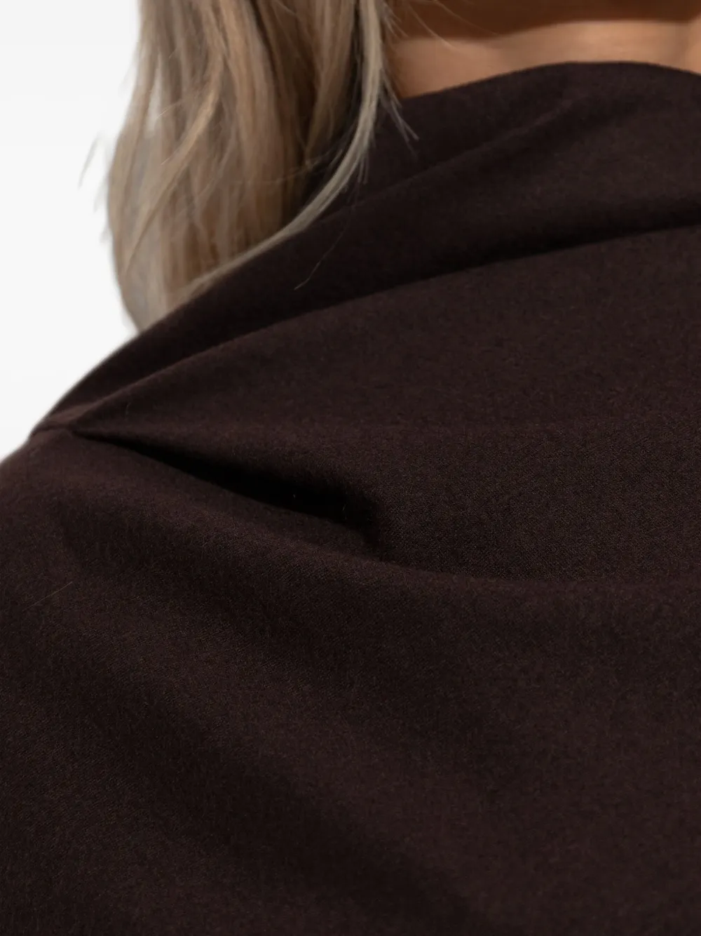 Entire Studios Draped Split Midi Dress In Brown