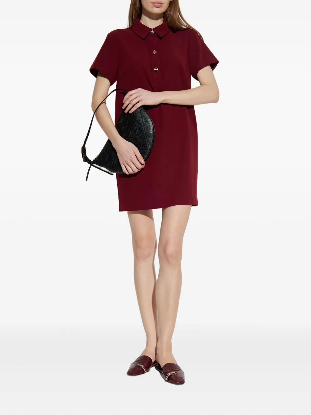 Kate Spade collared button mini dress - Rood