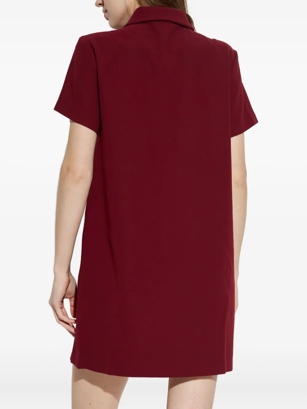Kate Spade Collared Button Mini Dress In Red