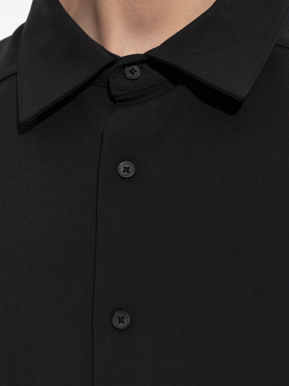 Entire Studios Buttoned Short-sleeve Shirt In Black