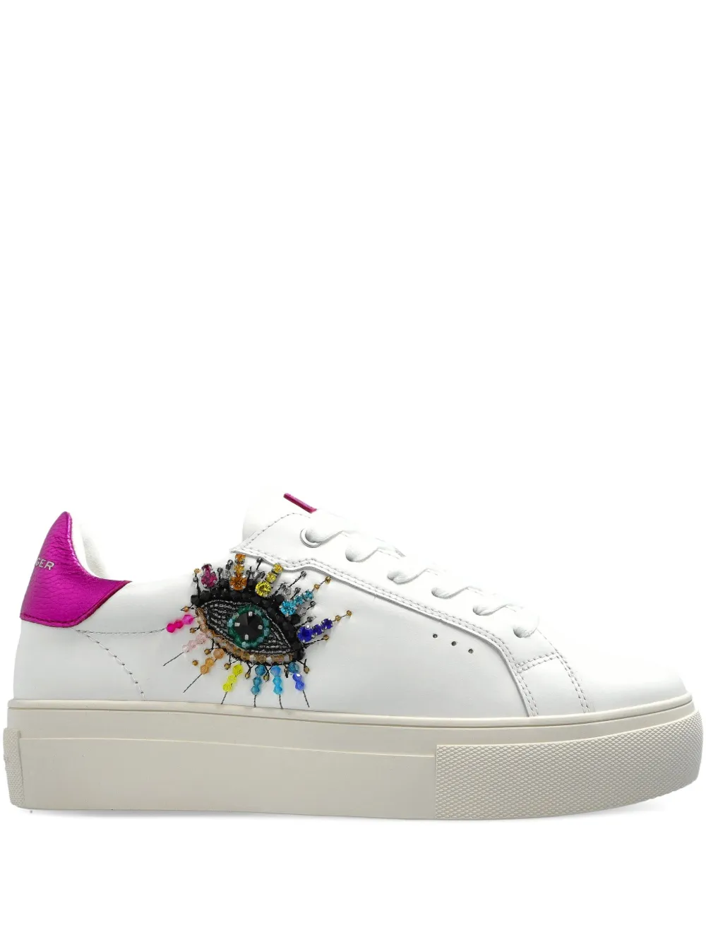 Kurt Geiger Lana Eye Sneakers In White