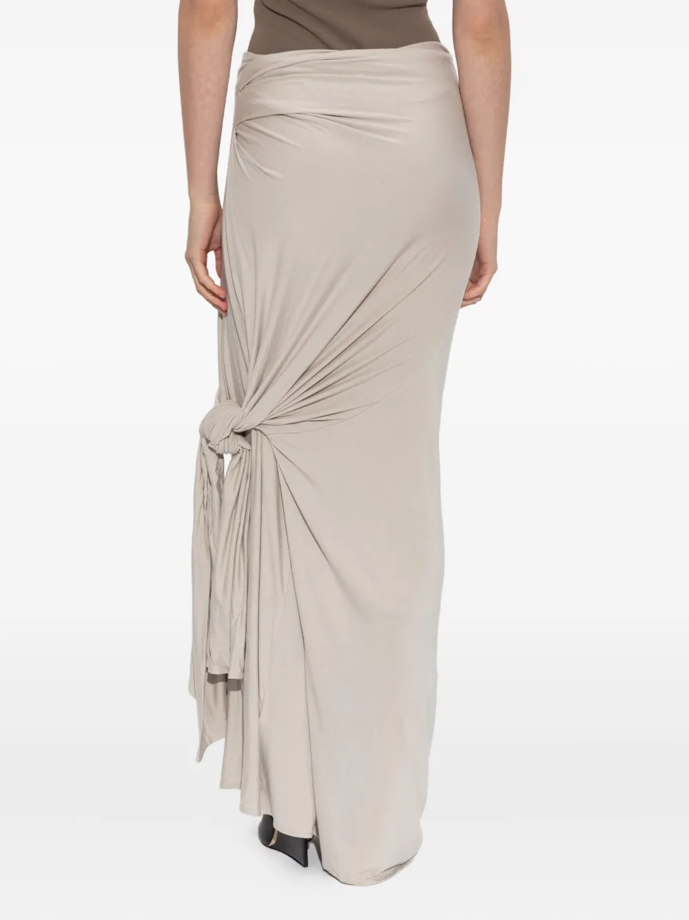 Entire Studios Knotted Maxi Skirt In Neutral
