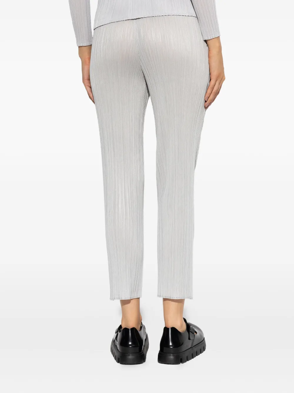 Issey Miyake Pleated Trousers In Gray