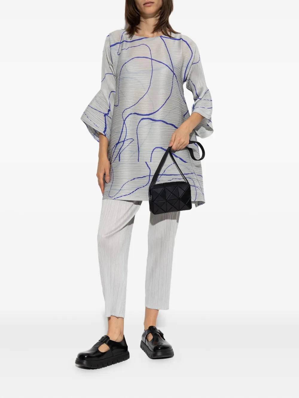 Issey Miyake Pleated Trousers In Gray