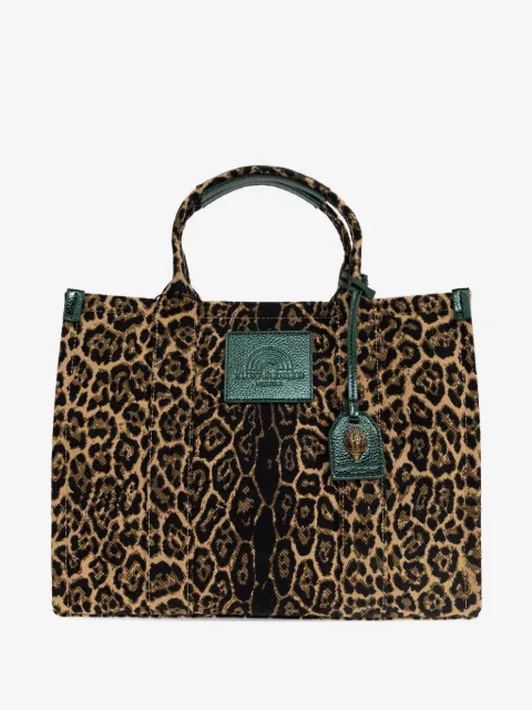 Kurt Geiger London Southbank leopard-print tote bag