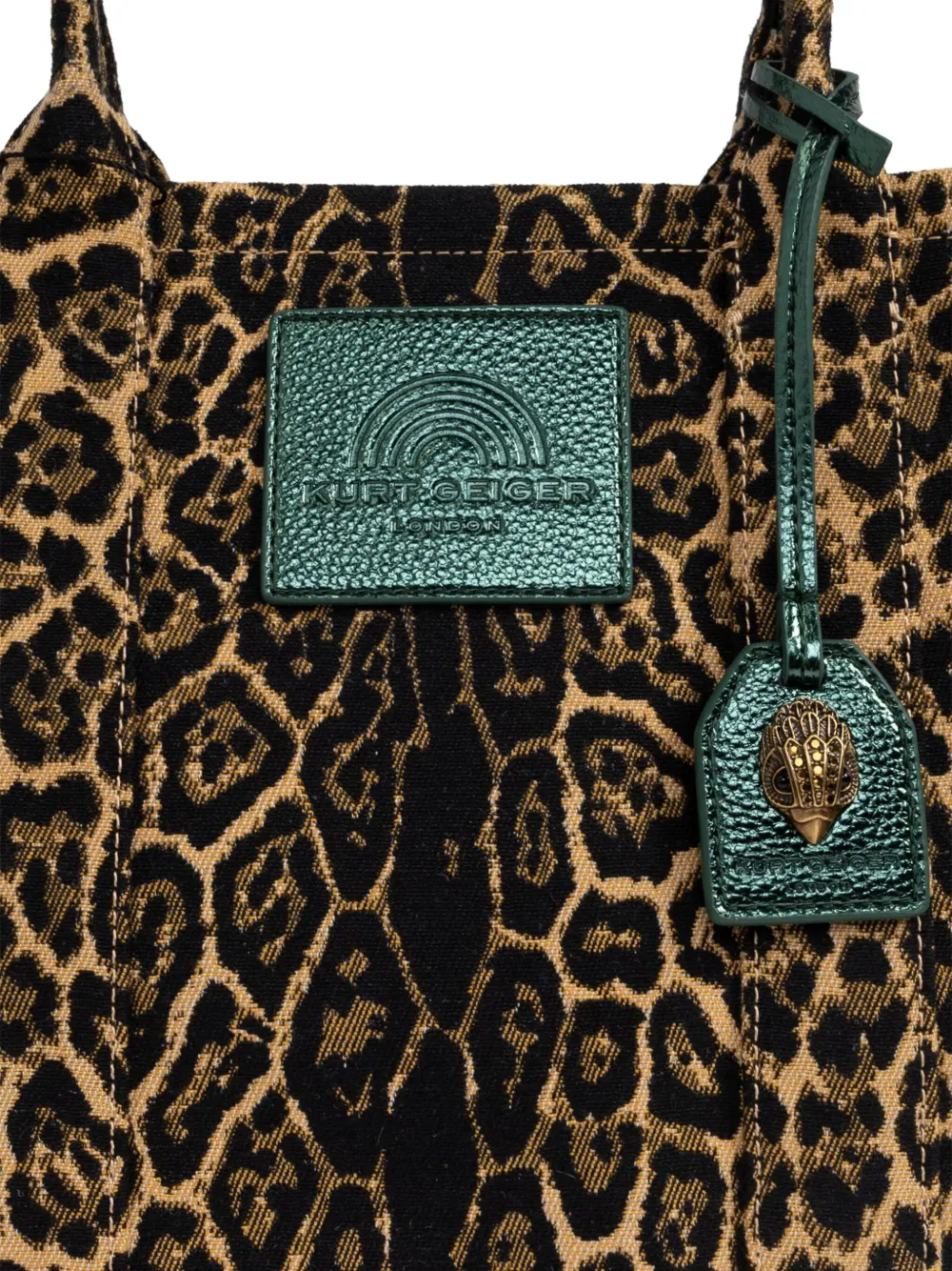 Kurt Geiger Southbank Leopard-print Tote Bag In Brown