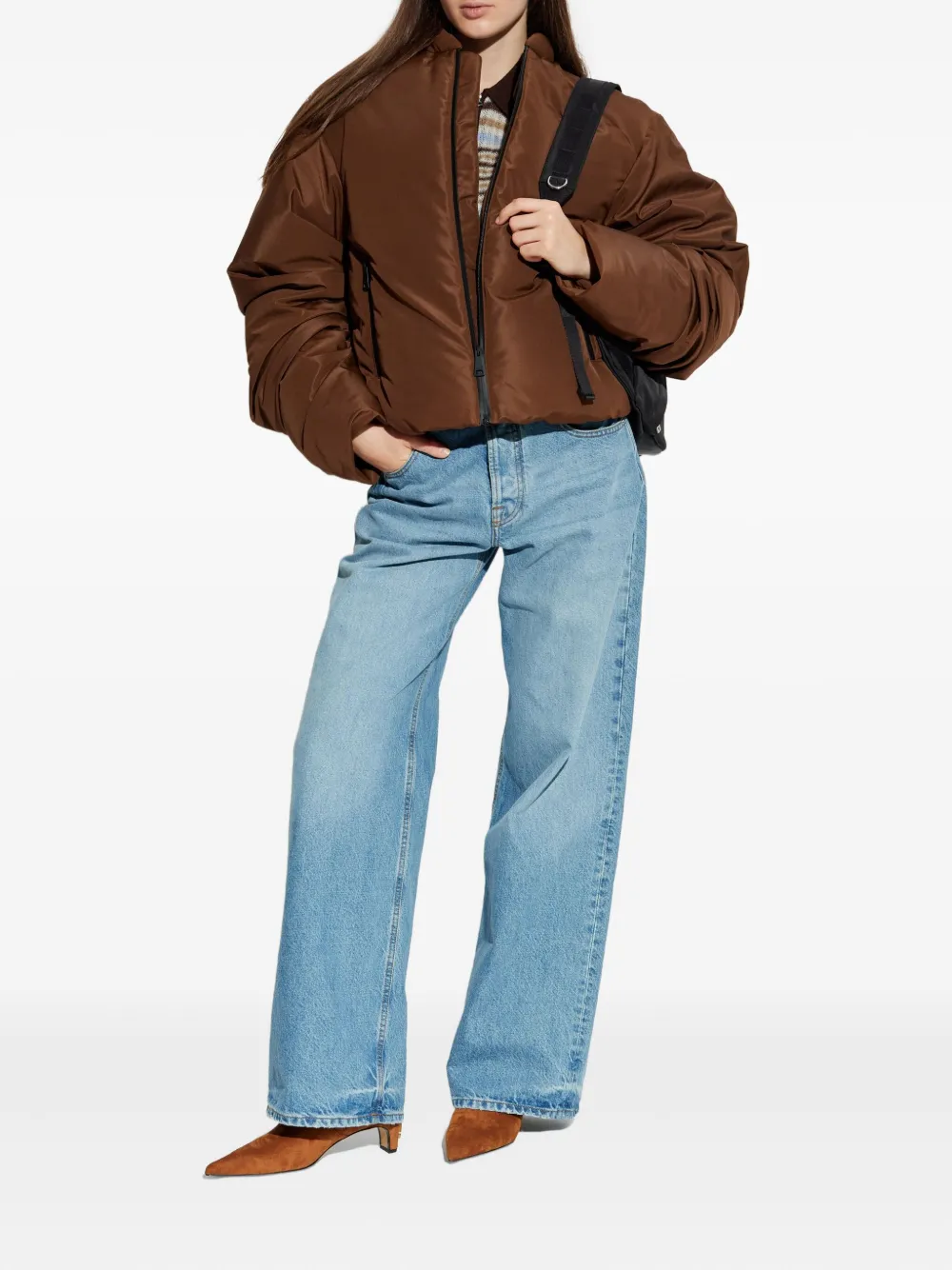 Khrisjoy Lily ruched sleeve jacket | Varsity Jackets | Image 2