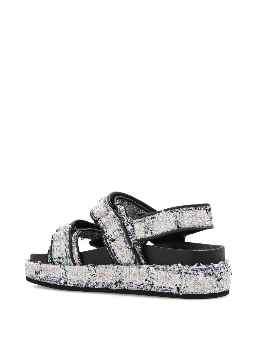 Tory Burch logo-detail strap sandals Wit