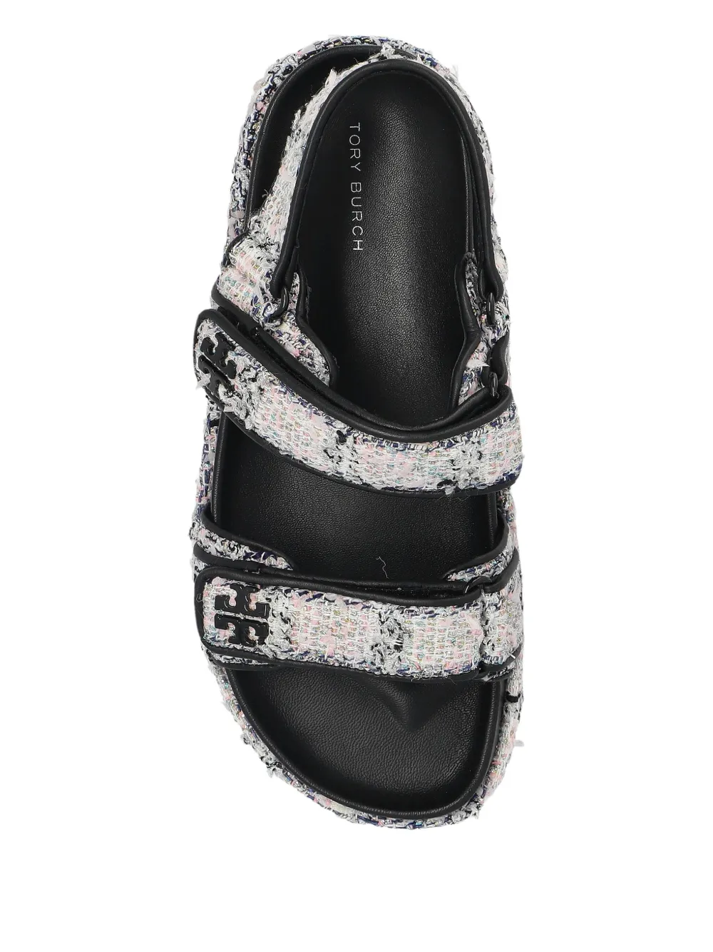 Tory Burch logo-detail strap sandals Wit