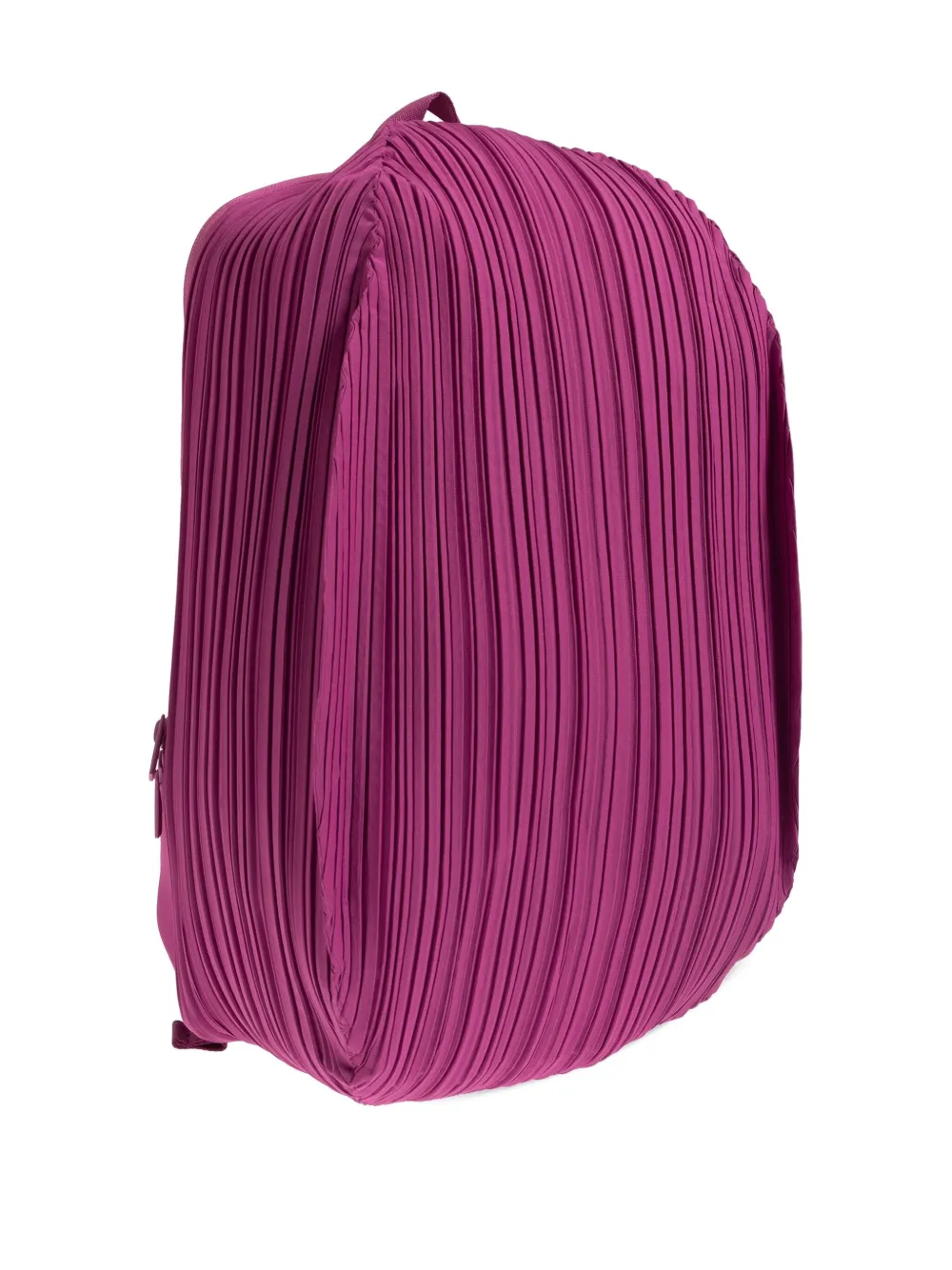 Issey Miyake Pleated Oval Backpack In Purple