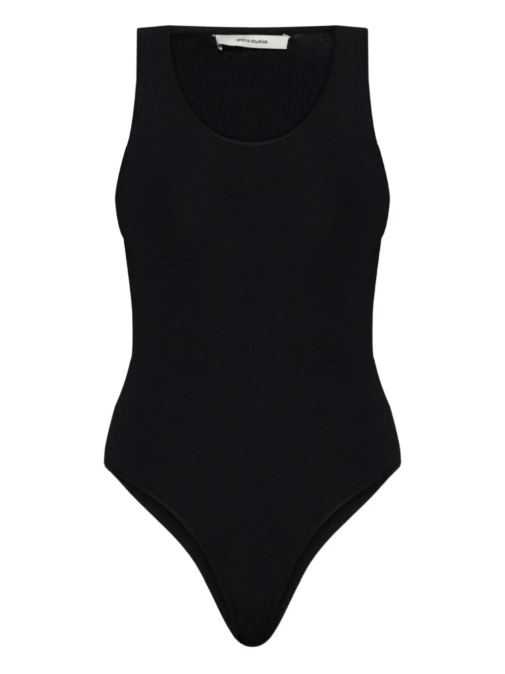 Entire Studios Ribbed Playsuit In Black