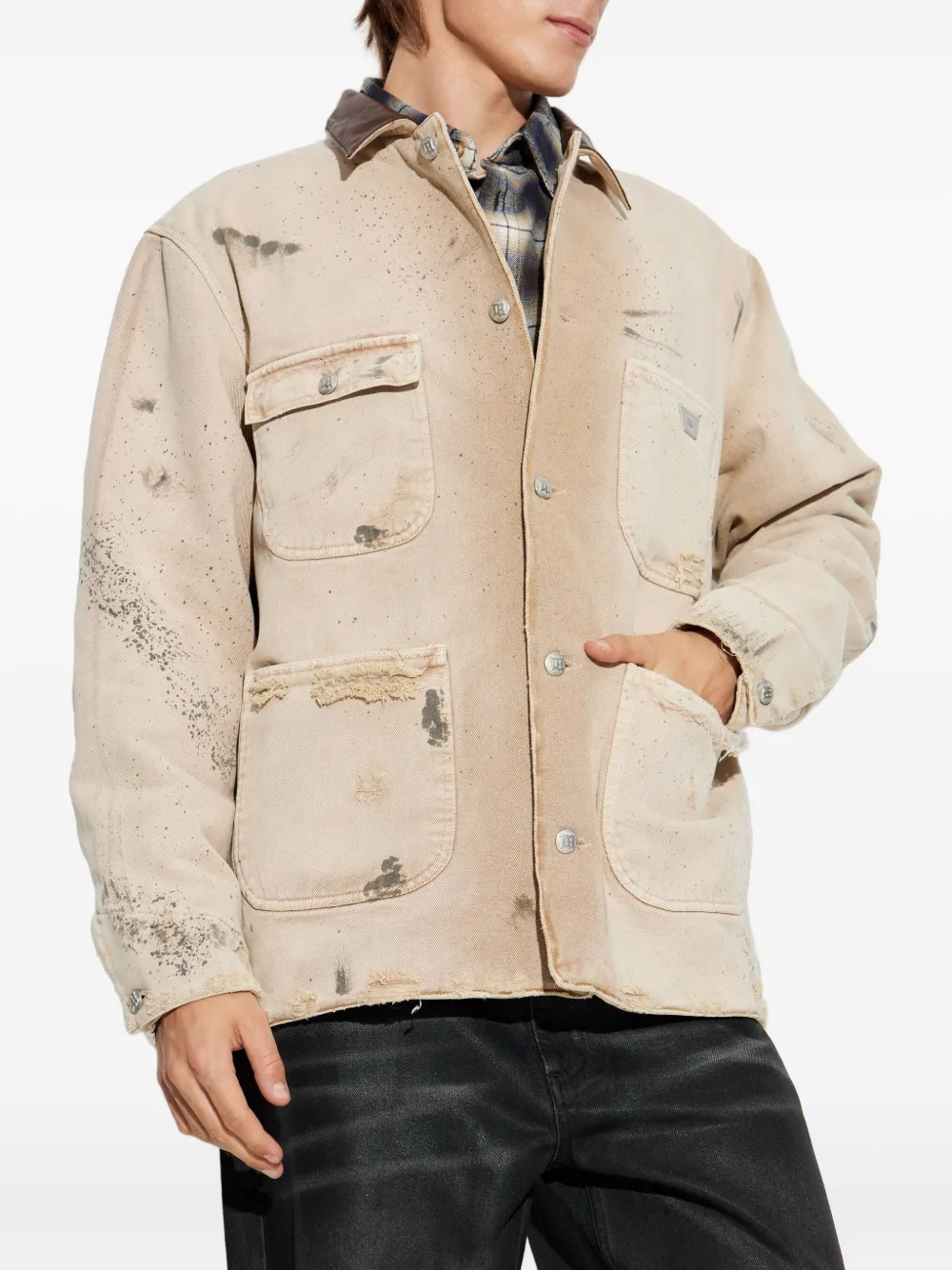 MISBHV Marfa gerafeld jack met zak Beige