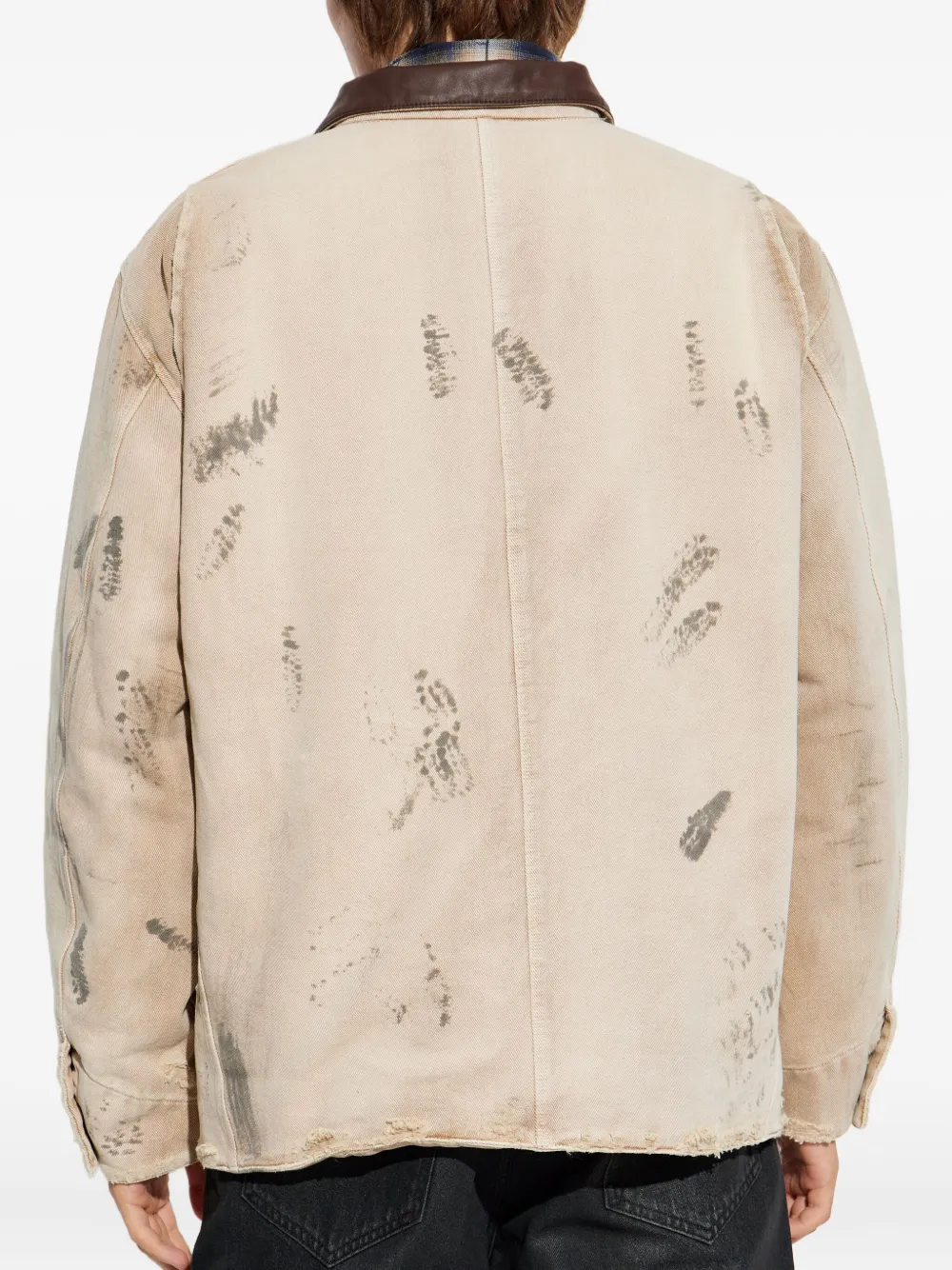 MISBHV Marfa gerafeld jack met zak Beige