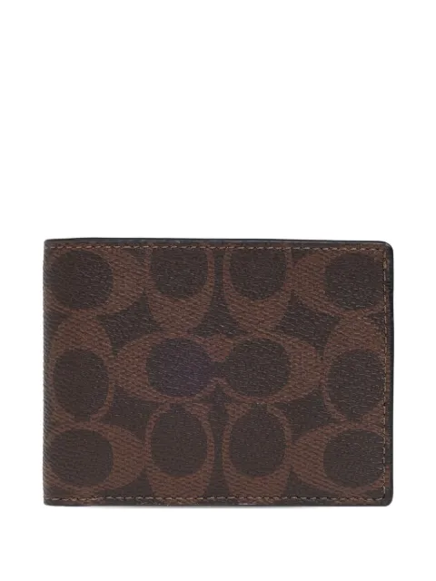 Coach logo-pattern wallet