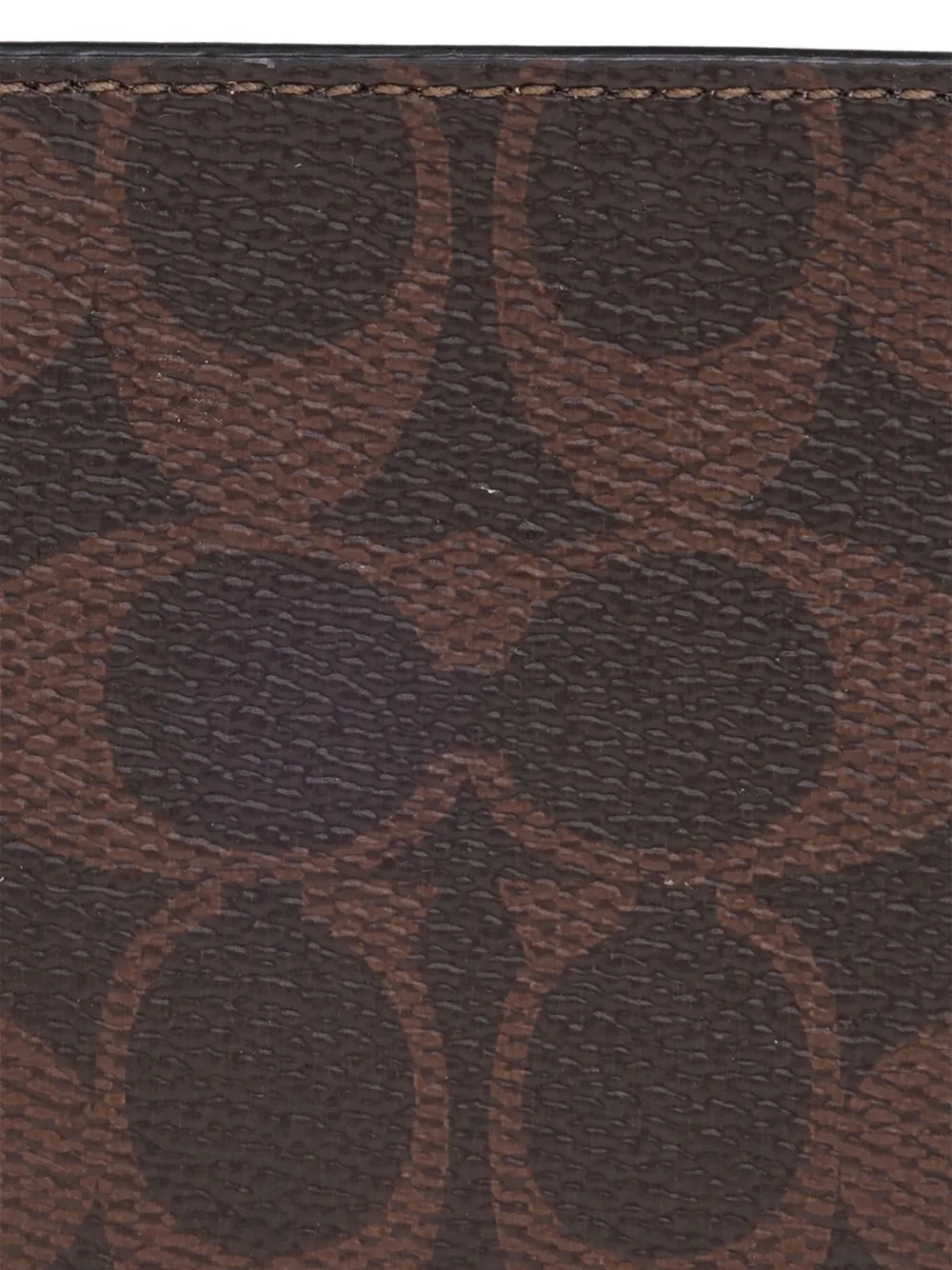 Coach Portemonnee met logopatroon Bruin