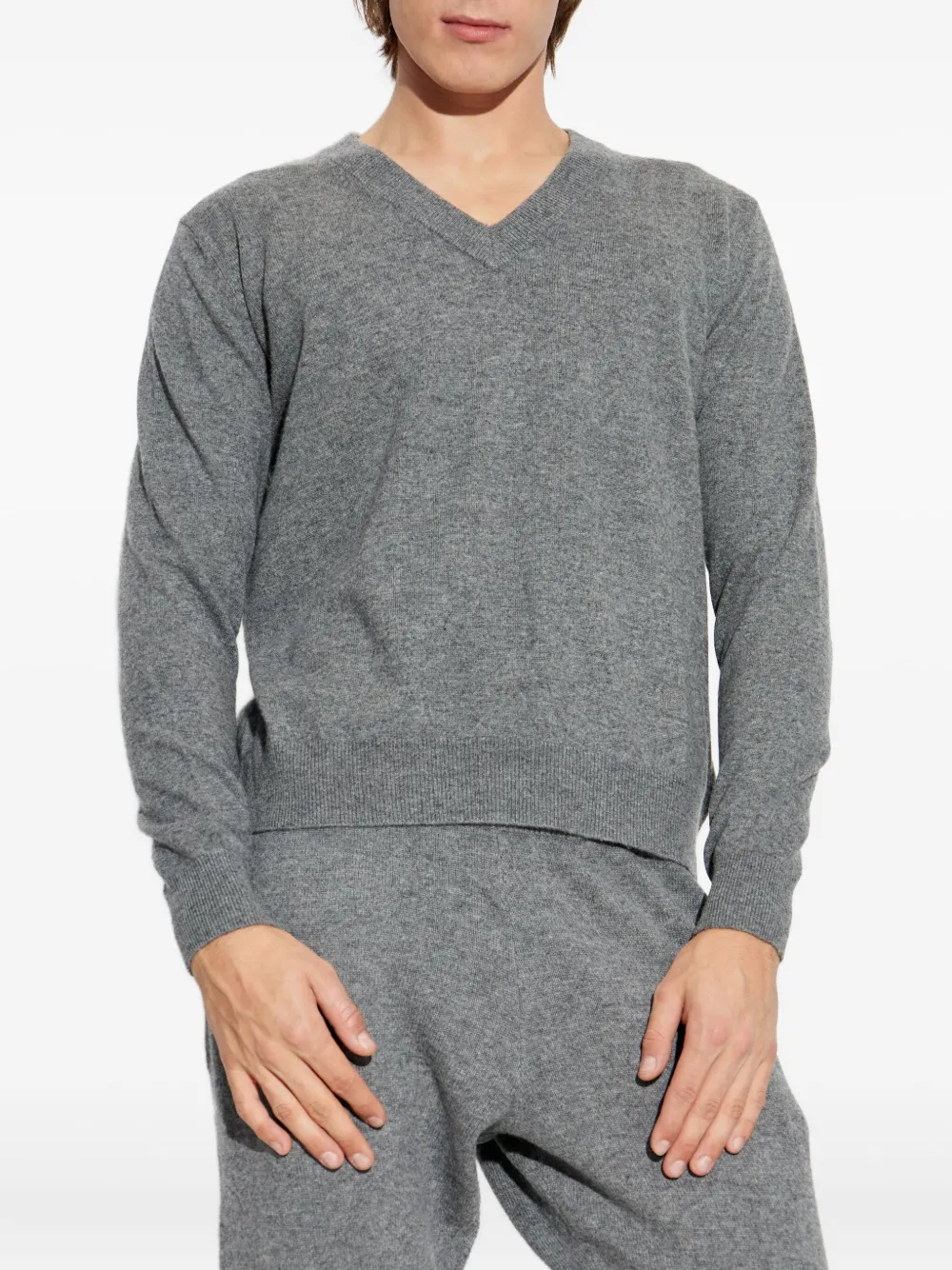Entire Studios V-neck Sweater In Gray