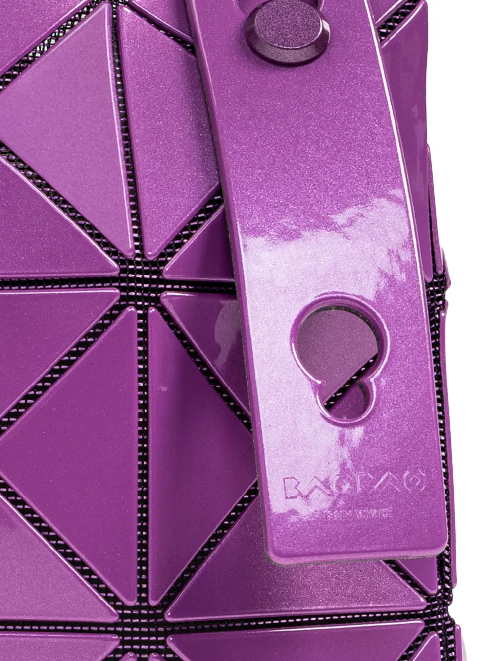 Bao Bao Issey Miyake Carat Panelled Mini Bag In Purple
