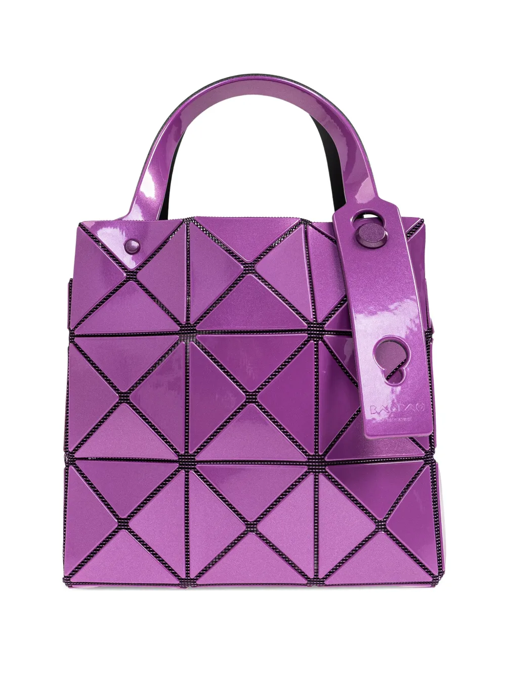Bao Bao Issey Miyake Carat Panelled Mini Bag In Purple