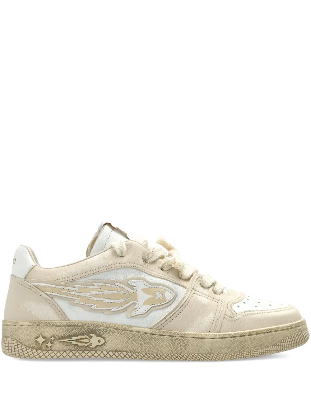 Enterprise Japan logo-detail sneakers Beige