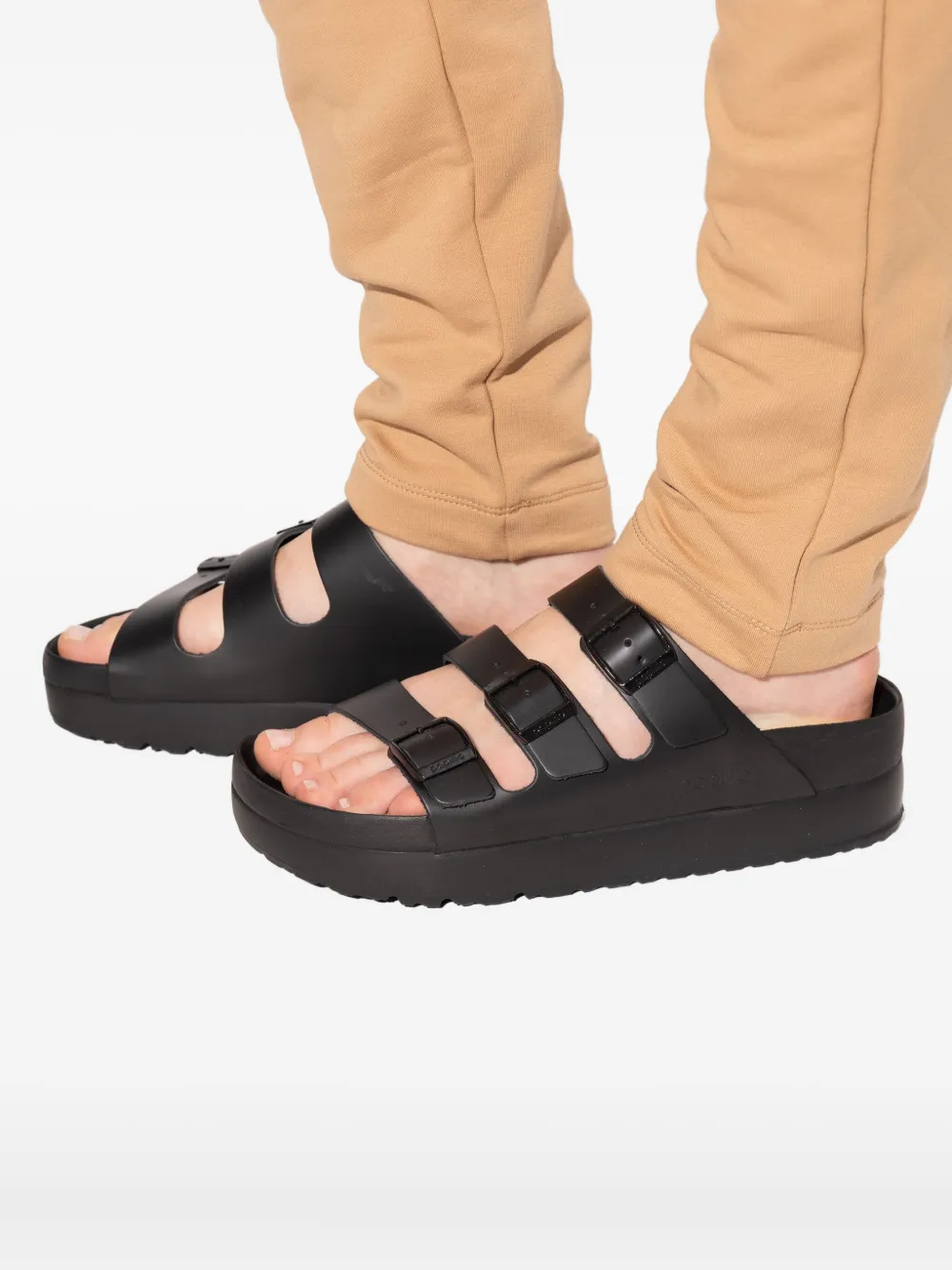 Birkenstock Florida Buckle-strap Sandals In Black