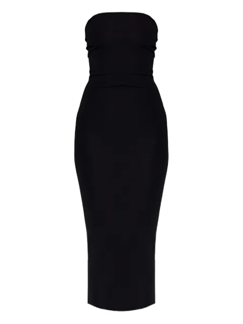 ENTIRE STUDIOS strapless ribbed midi dress