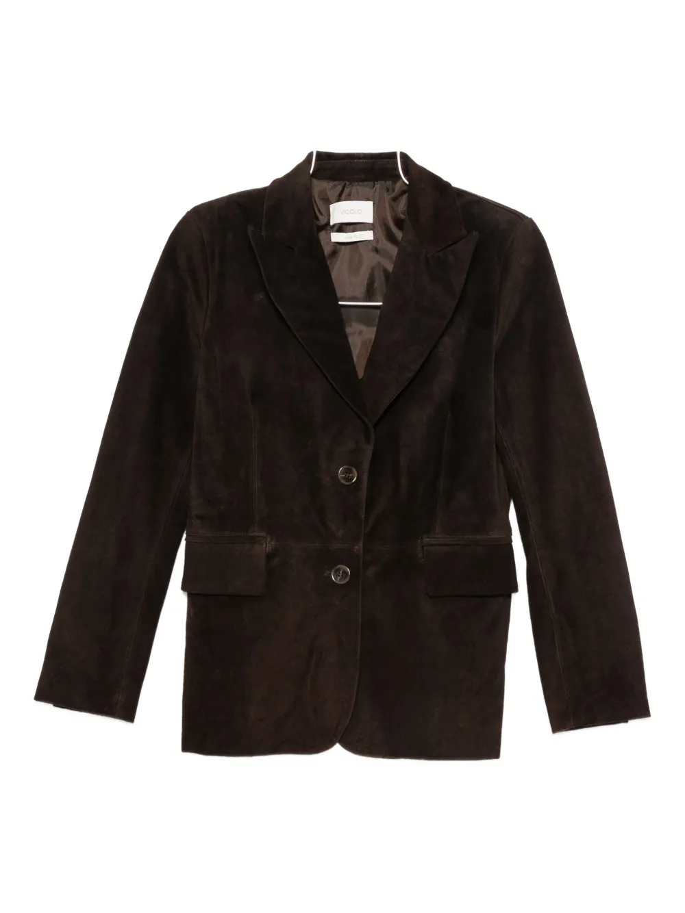 VICOLO buttoned leather jacket | Brown | Image 1