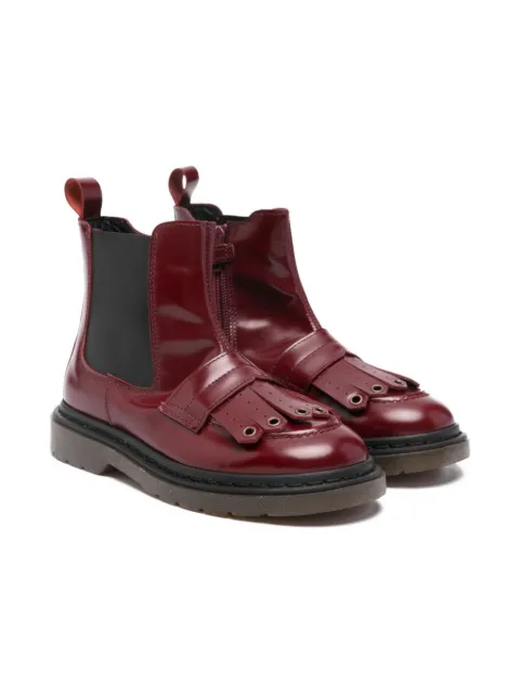 Rondinella fringed leather boots