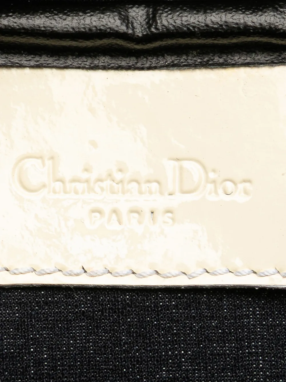 Pre-owned Dior 2001 Issimo Trotter Canvas Cosmetic Pouch In Blue